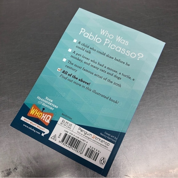 Who Was.. Pablo Picasso? Paperback Book - Picture 5 of 5